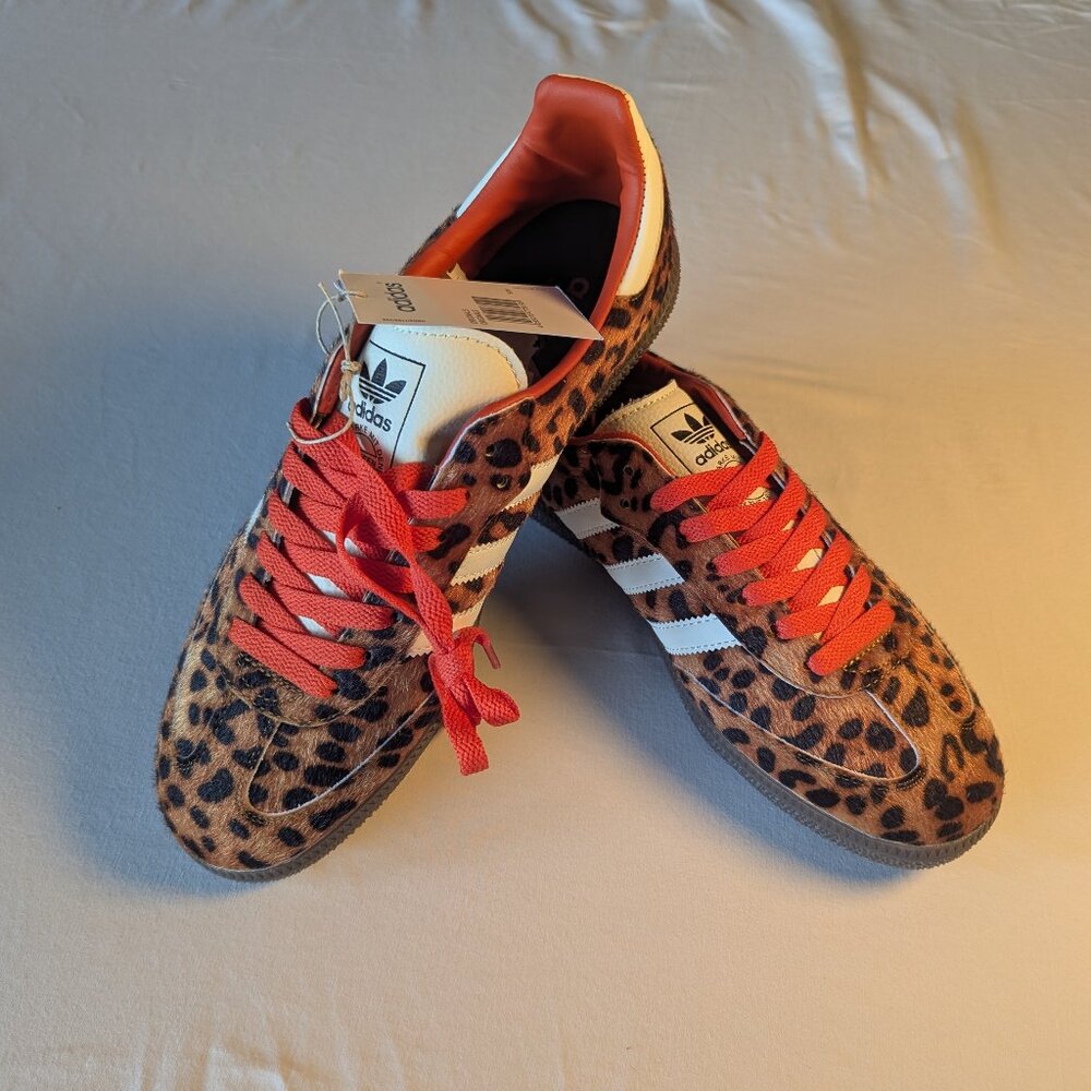 Adidas Samba OG Leopard Print Sneakers | New w/ Tags & Box | Men’s 8.5 / Women’s